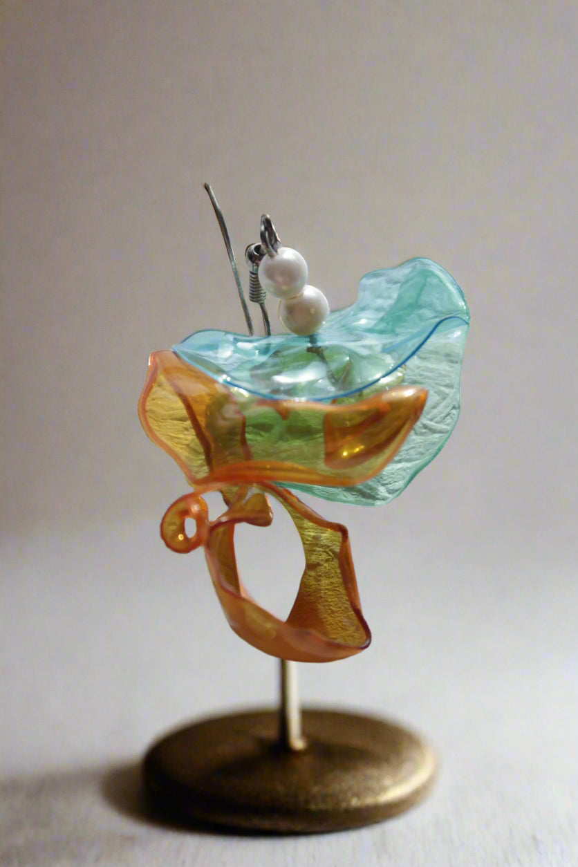 Handcrafted Recycled Plastic Jewelry for a Greener Future