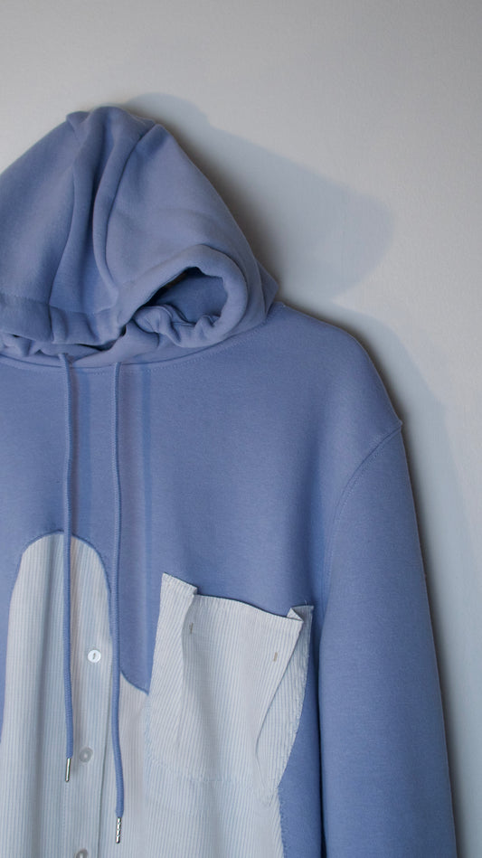 Layered Luxe: Hoodie and Shirt Combined