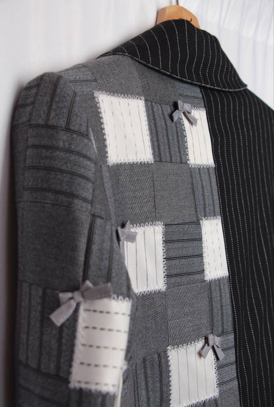 Crafted Contrast: A Tailored Patchwork Creation
